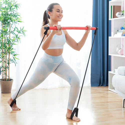 Fitness Bar with Resistance Bands